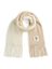 Beige sjaal met ruffels 