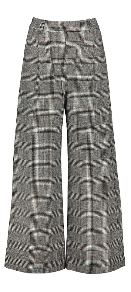 Zwart en witte wollen broek in print Jeffrey Suncoo