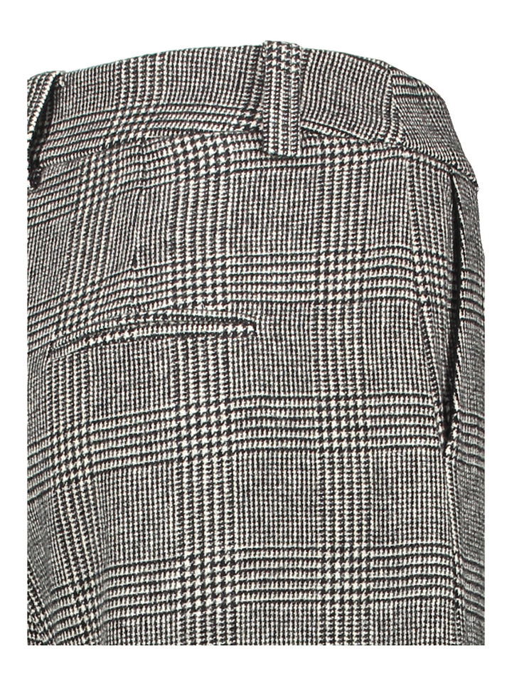 Zwart en witte wollen broek in print Jeffrey Suncoo