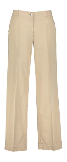 Almond kleurige katoenen wide leg broek Maine Brax 