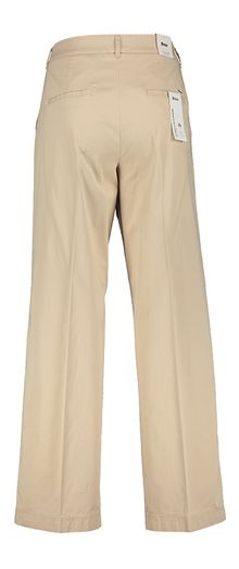 Almond kleurige katoenen wide leg broek Maine Brax 