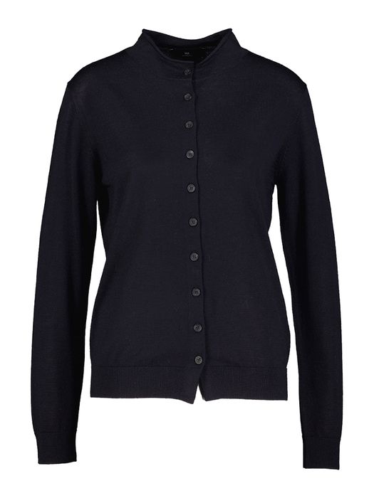 Donkerblauwe gilet met knopen Kai Witblack