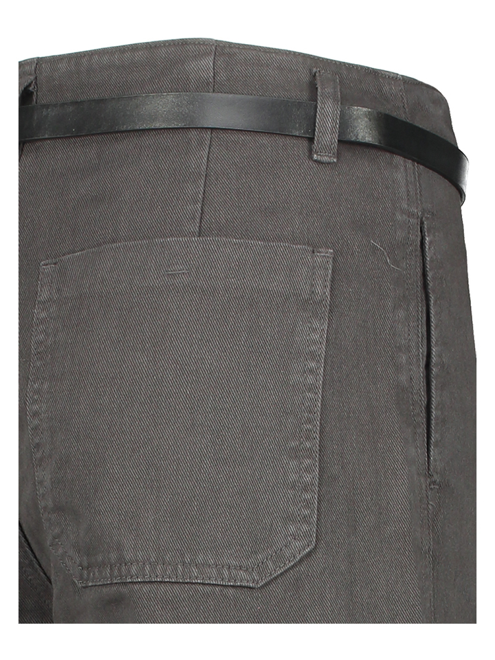 Grijze jeans broek Mila Wide Denim Withblack