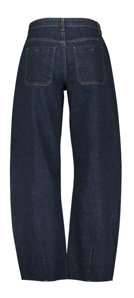 Donkerblauwe straight jeans Peyton Withblack