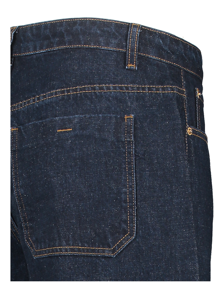 Donkerblauwe straight jeans Peyton Withblack
