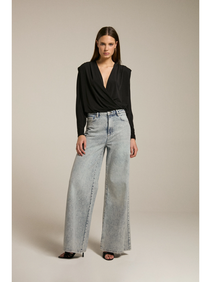 Light misty blue loos fit jeans Homage