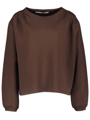 Donkerbruine sweater met ronde hals Homage