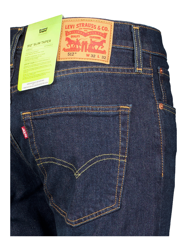 Donkerblauwe slim tapered jeans 512 Levi's 