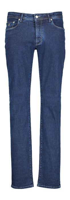 Donkerblauwe slim fit jeans Atelier Noterman