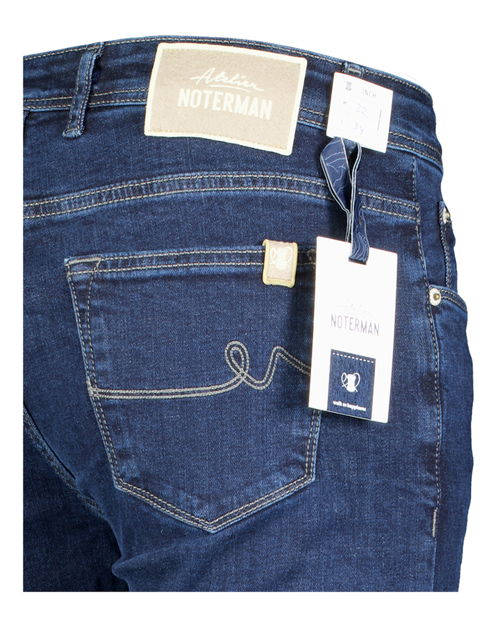 Donkerblauwe slim fit jeans Atelier Noterman 