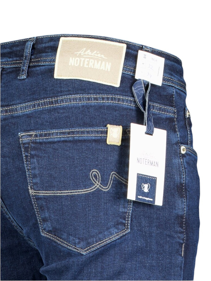 Donkerblauwe slim fit jeans Atelier Noterman