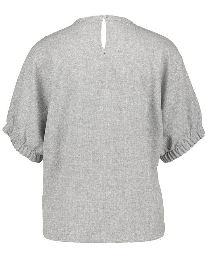 Grijze glitter blouse Pom Sparkle bloes Lalotti 