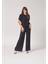 Donkerblauwe blouse Pom Bloes Lalotti