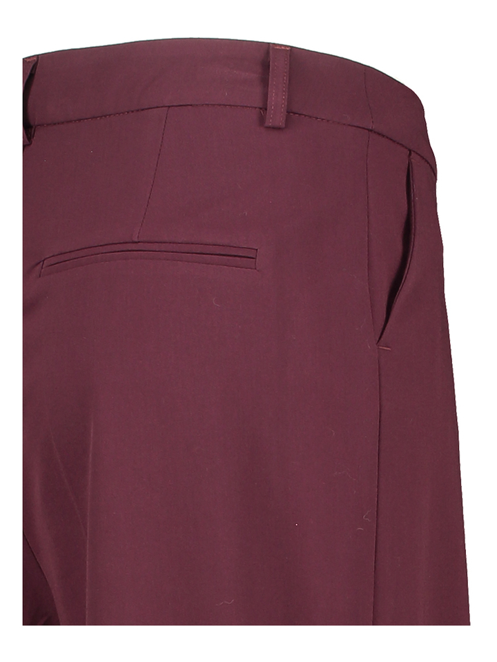 Bordeaux geklede broek met plooi Odar Pants Lalotti