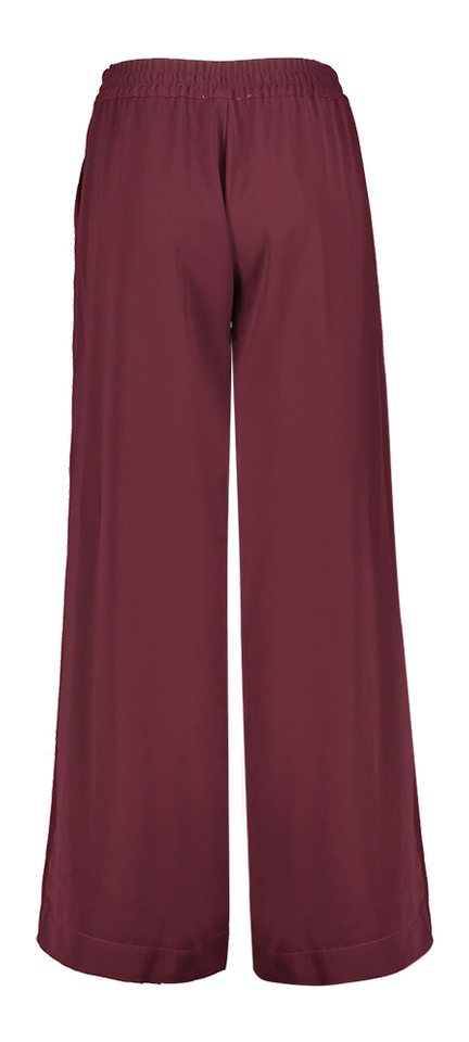 Bordeaux wijde broek Poppy Wide Lalotti