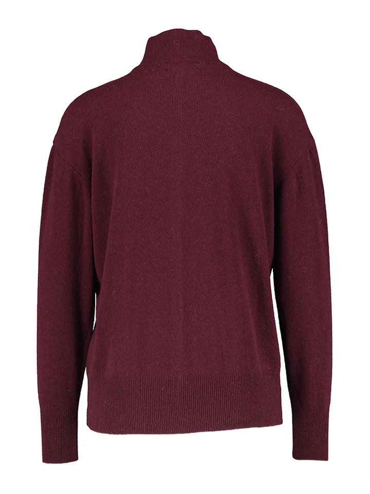 Bordeaux cardigan met knopen Sofia Lalotti