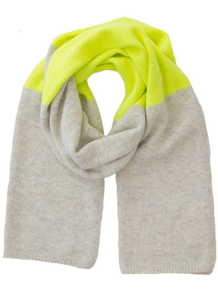 Beige fluo gele sjaal Gio Scarf Lalotti