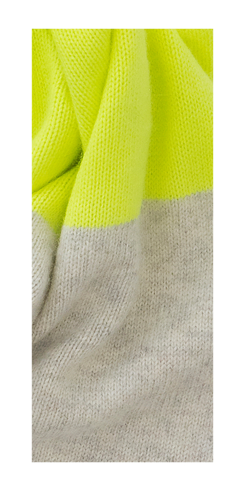 Beige fluo gele sjaal Gio Scarf Lalotti