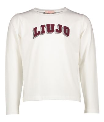 Witte t-shirt met opdruk Liu Jo
