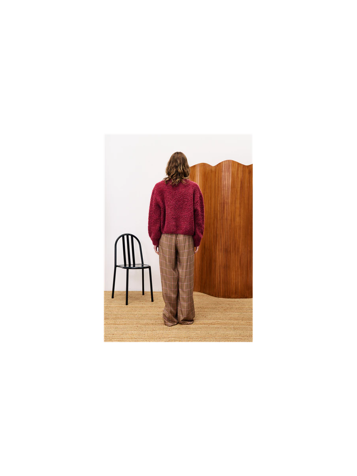 Bordeaux gebreide trui Camelia FRNCH