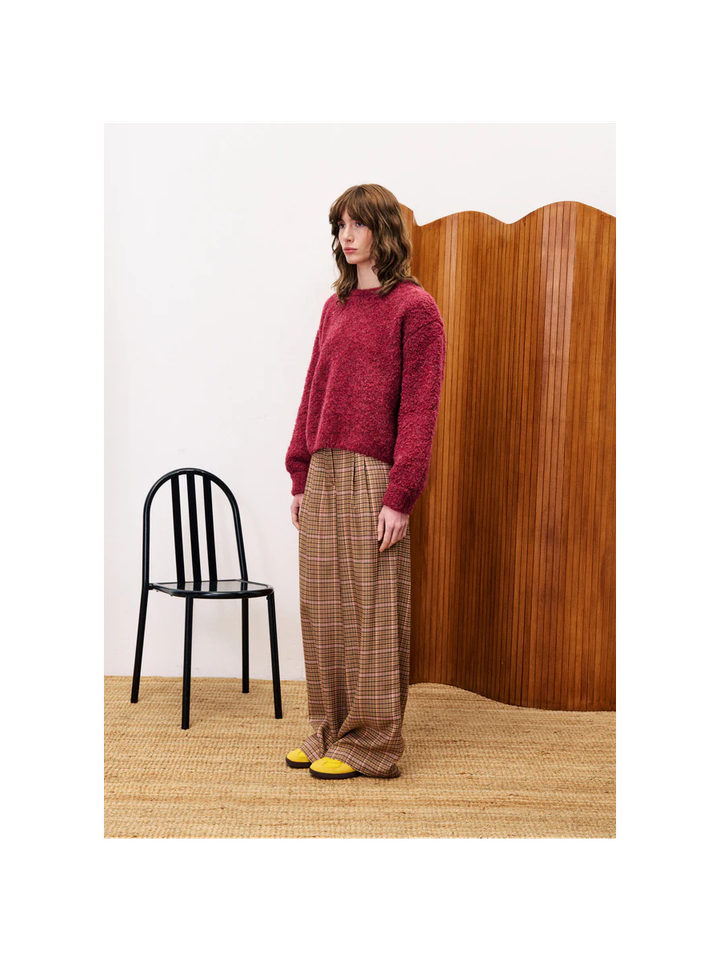 Bordeaux gebreide trui Camelia FRNCH