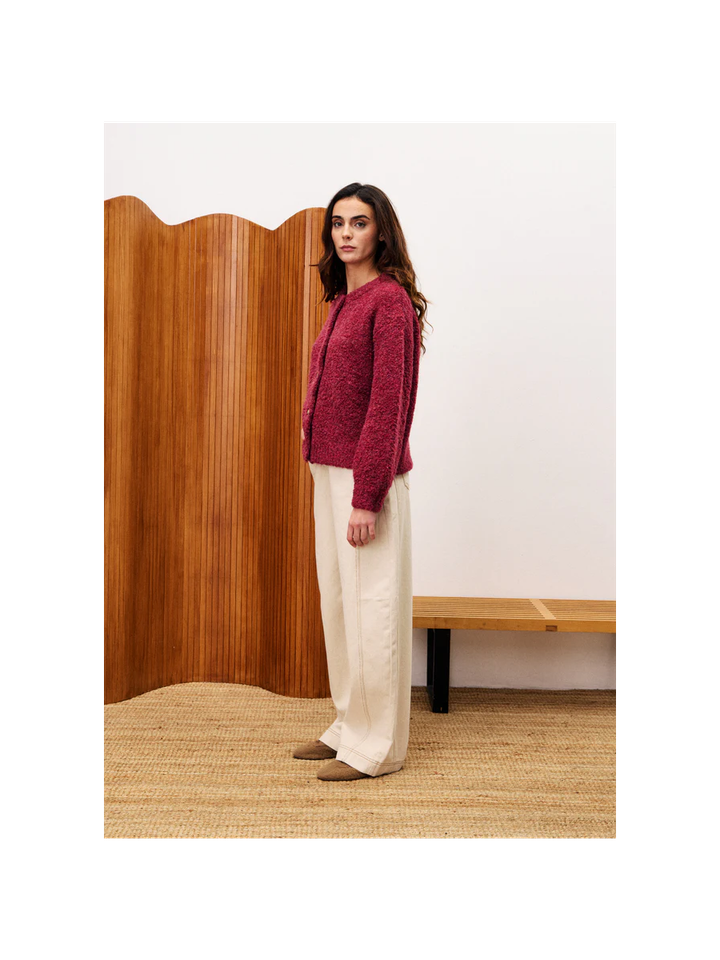 Bordeaux gilet met knopen Selkirk FRNCH