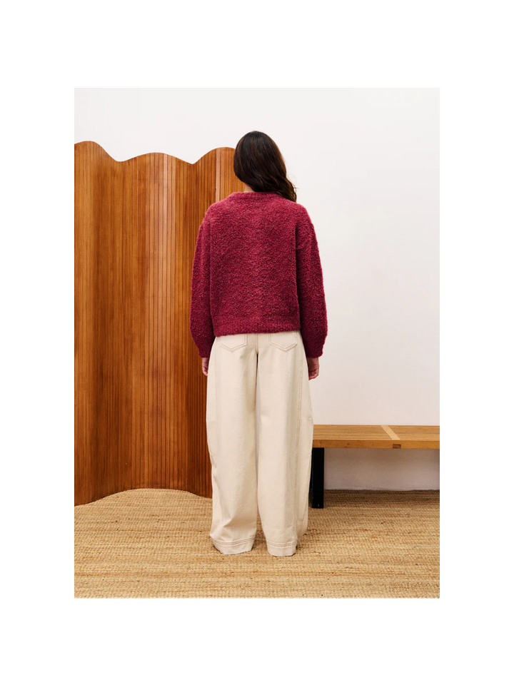 Bordeaux gilet met knopen Selkirk FRNCH