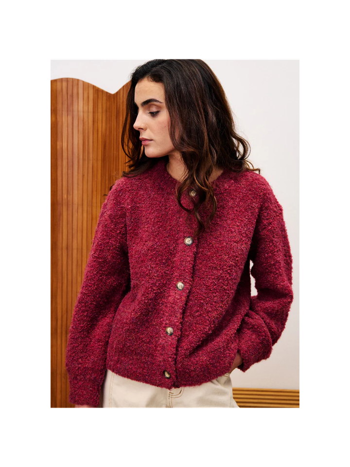 Bordeaux gilet met knopen Selkirk FRNCH