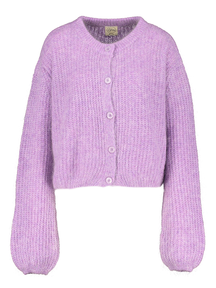 Violet gilet met knopen Miano FRNCH