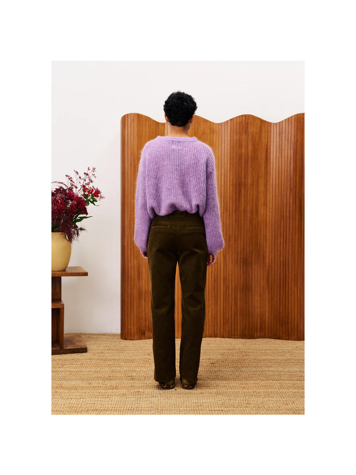 Violet gilet met knopen Miano FRNCH