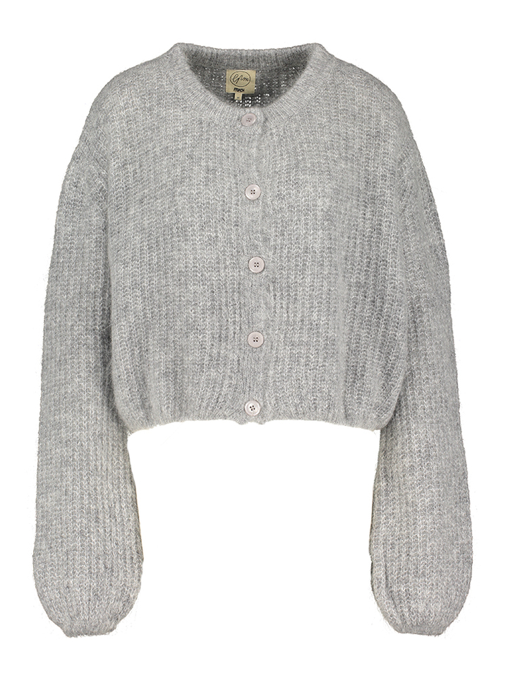 Grijze cardigan met knopen Miamo FRNCH 