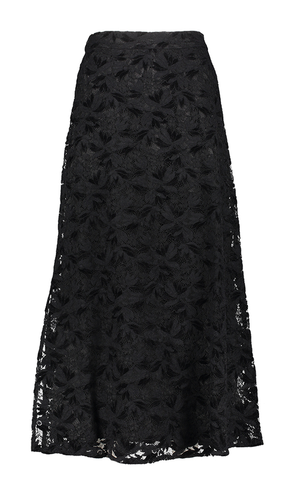 Zwarte lange rok in kant Herbert FRNCH 