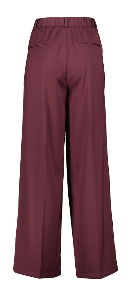 Bordeaux wijdvallende broek Hibiscus FRNCH