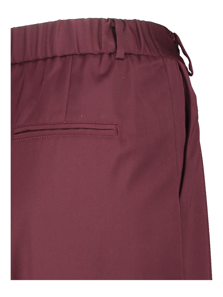 Bordeaux wijdvallende broek Hibiscus FRNCH