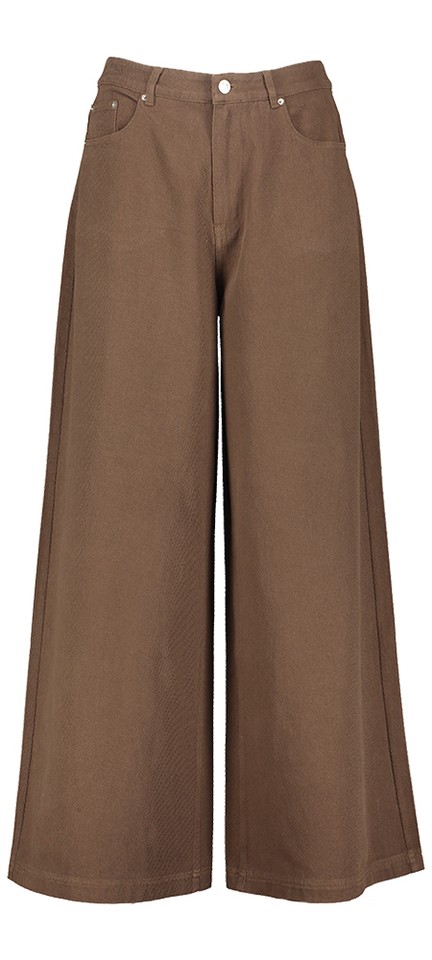 Donkerbruine ribfluwelen broek Reglise FRNCH