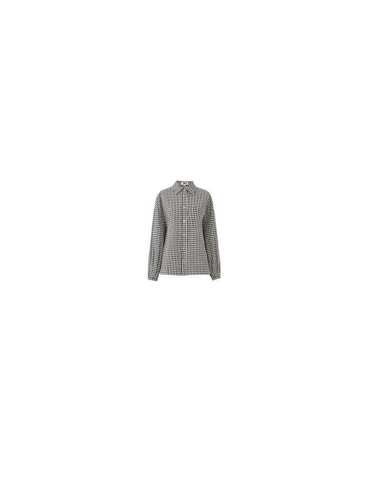 Geruiten blouse met knoopsluiting Raven FRNCH