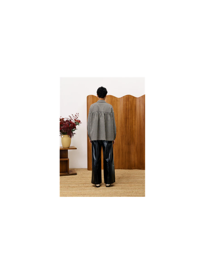 Geruiten blouse met knoopsluiting Raven FRNCH
