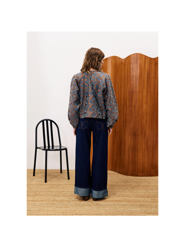 Bloes met bruine print Boldo FRNCH