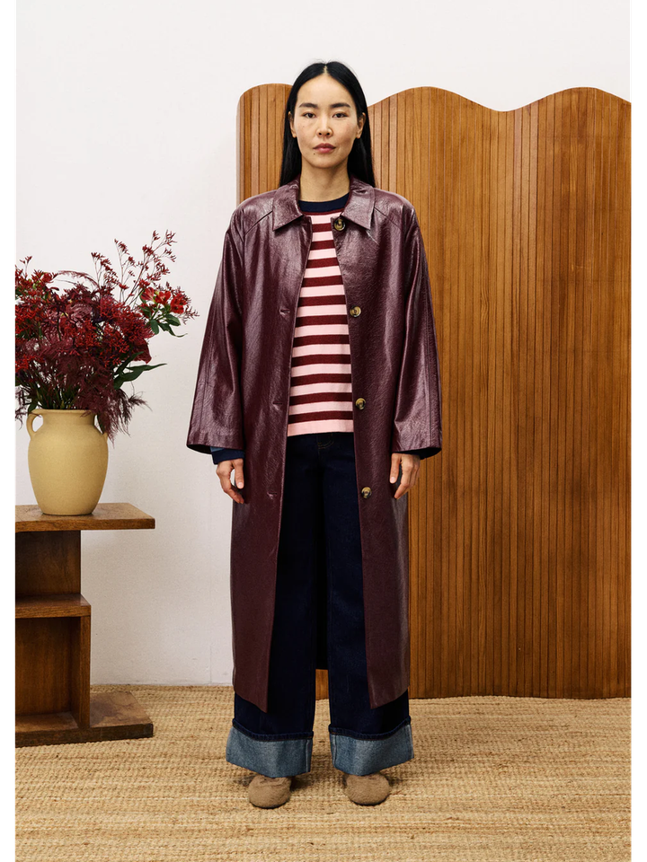 Bordeaux klassieke jas Halimi FRNCH