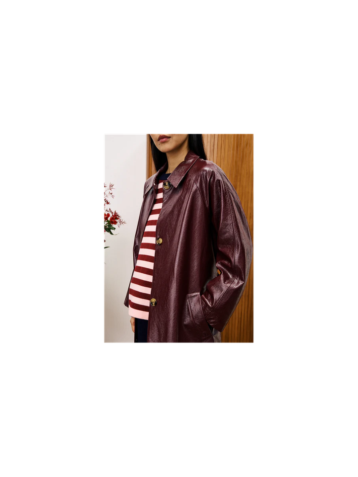 Bordeaux klassieke jas Halimi FRNCH