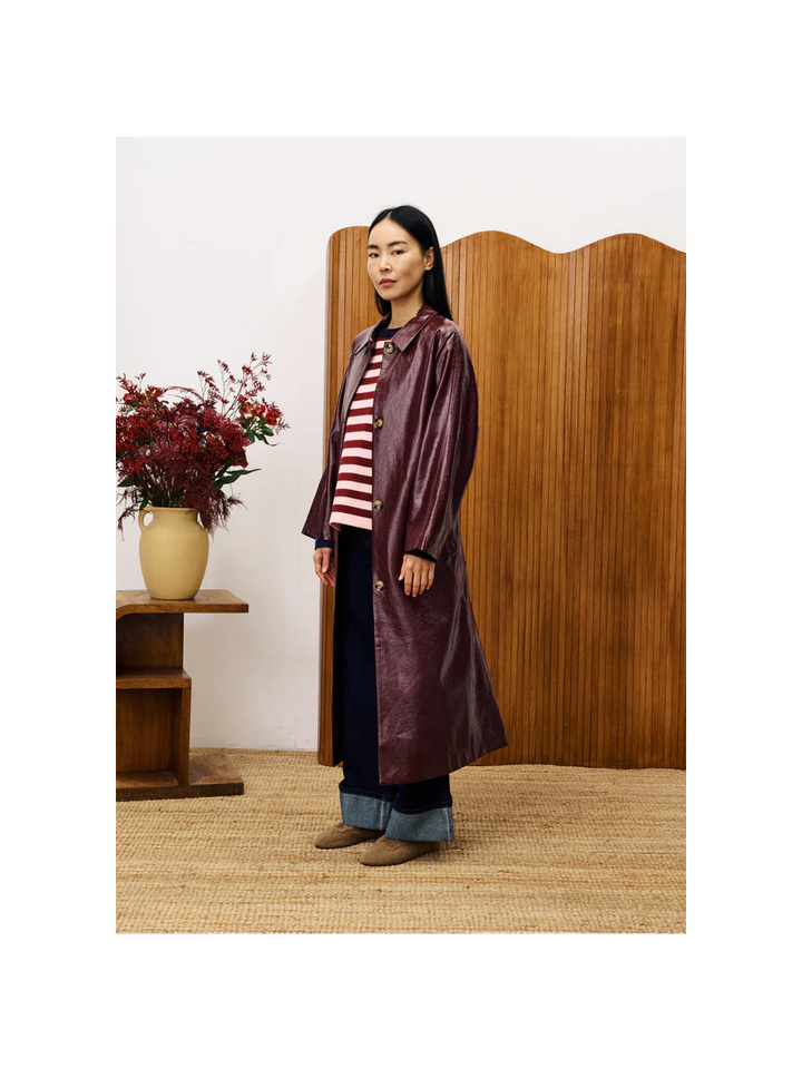 Bordeaux klassieke jas Halimi FRNCH