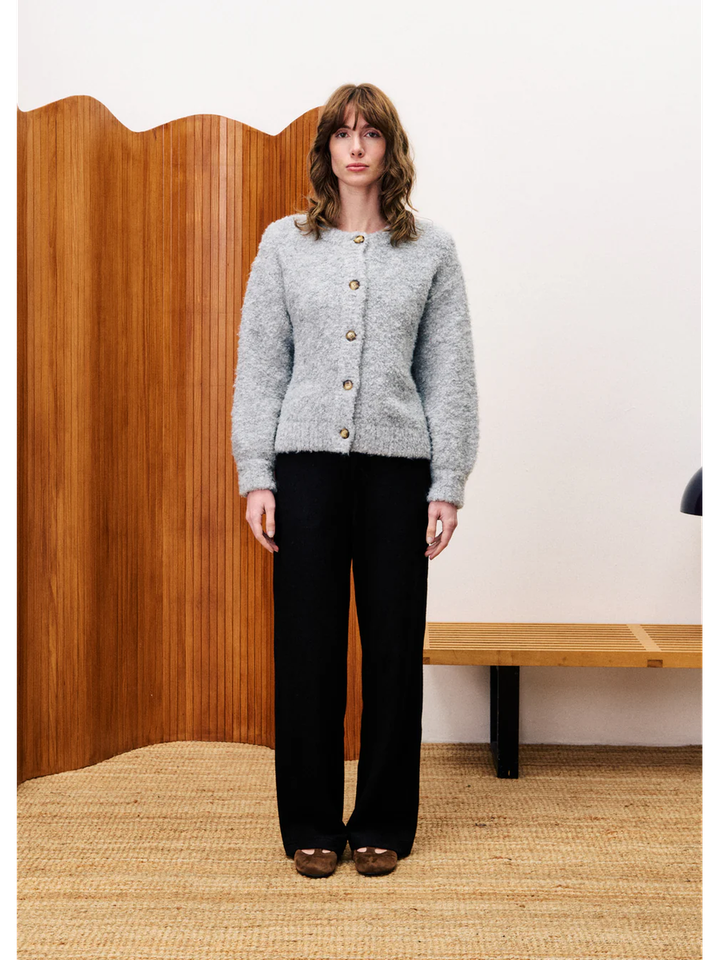 Grijze gilet met knopen FRNCH 