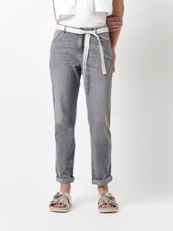 Licht grijze mid waist jeans Masha Girlfriend Rosner 