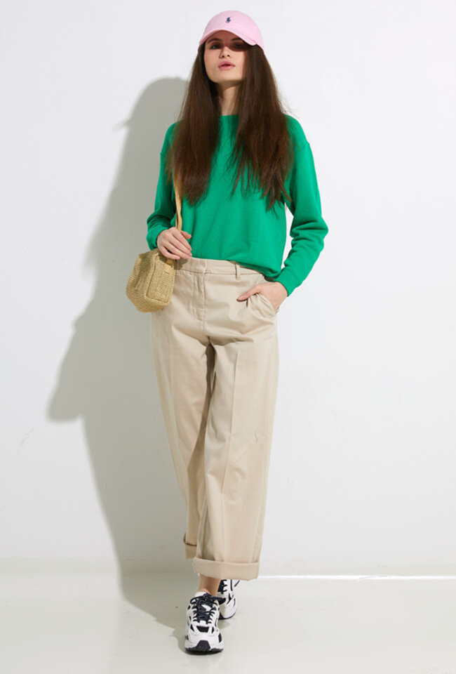 Beige geklede broek Selected 