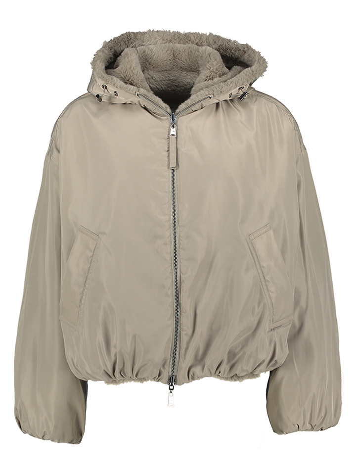 Fluffy beige winterjas Max Beaumont 