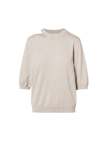 Ecrukleurige pull met detail aan de hals Celine Beaumont