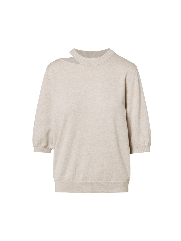 Ecrukleurige pull met detail aan de hals Celine Beaumont