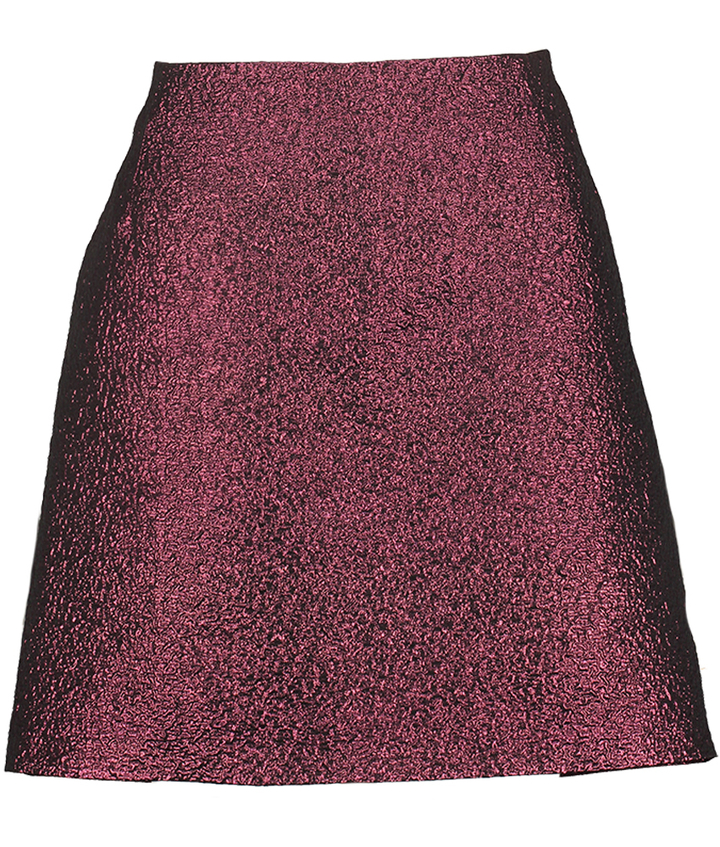 Bordeaux rok met reliëf Aline Beaumont