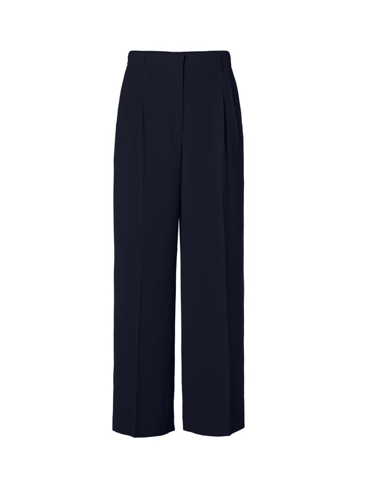 Blauwe lange geklede broek James Beaumont