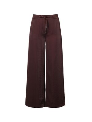 Bordeuaux losvallende glanzende broek Deezy Beaumont